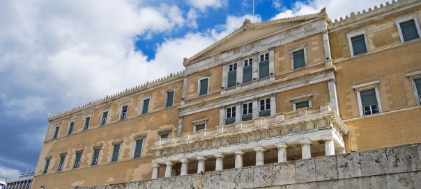 the parliament of Greece in capital city Athens
