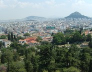 View overlooking Greek capital city Athens photo Clive Leviev-Sawyer