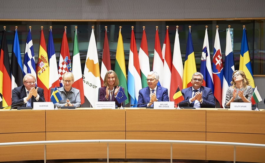 EU signs historic defence pact as Brexit, Trump drive bloc to co-operate