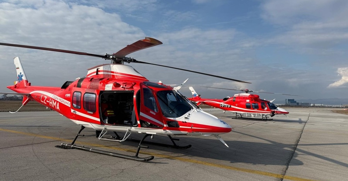Second medical helicopter delivered to Bulgaria