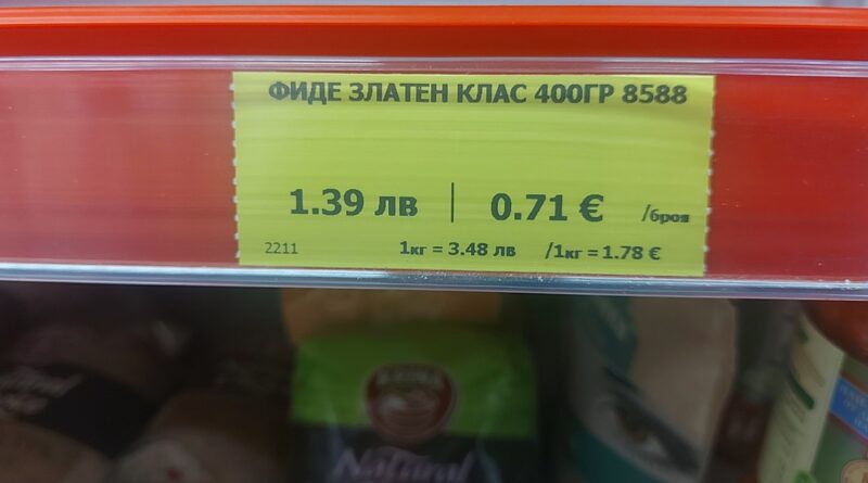 Bulgaria and the euro: Mandatory dual pricing comes into effect